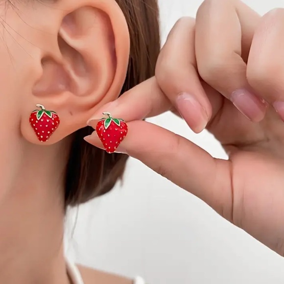 Jewelry - Strawberry Stud Earrings